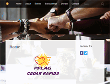 Tablet Screenshot of pflagcr.com